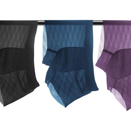 Men Sexy Underwear Shorts Underpants Pouch Soft Panties Mens Ultra-thin Breathable Boxer Shorts Ice Silk Seam Majtki Mes