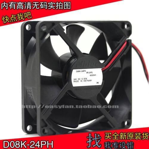 NEW NIDEC D08K-24PH 09 (AX) 8025 24V 0.07A 8CM cooling fan