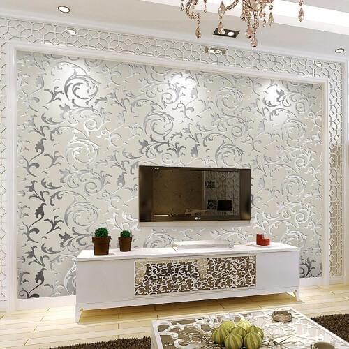 Beibehang papel parede Luxury Continental Classic nonwoven buttercup leaf Wall Paper 3D Wallpaper Roll Decor Mural Papier Peint
