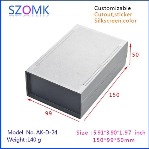 Szomk hot selling plastic case project box (10 pcs) 150*99*50mm desktop abs plastic enclosure electronics pcb control enclosure