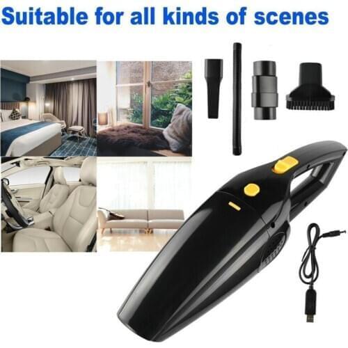 USB Car Vacuum Cleaner Small Portable Hand Held Vacuum Cleaner 120W Handheld Rechargeable Home Duster Vacuum Cleaner