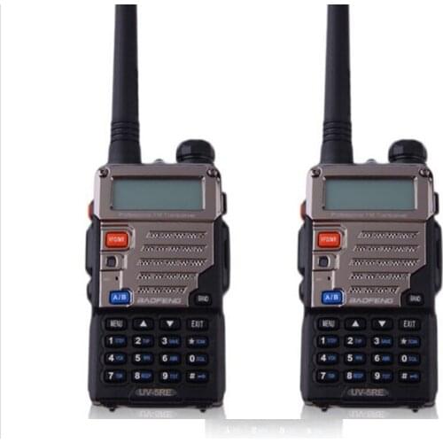 2pcs Pofung Baofeng Walkie Talkie Two Way Radio Vhf Uhf Dual Band FM VOX 128CH Radio Communicator For Baofeng Uv 5re 5w