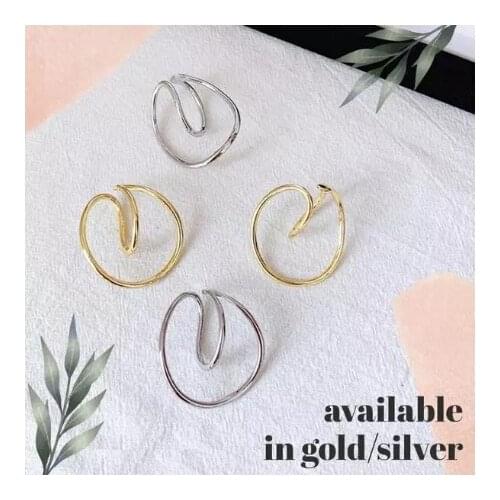 Hooping Ear Cuff Irregular Curve Clip Cartilage Lobe Stacking No Piercing Dainty Earrings for Women&Men Fashion Gift