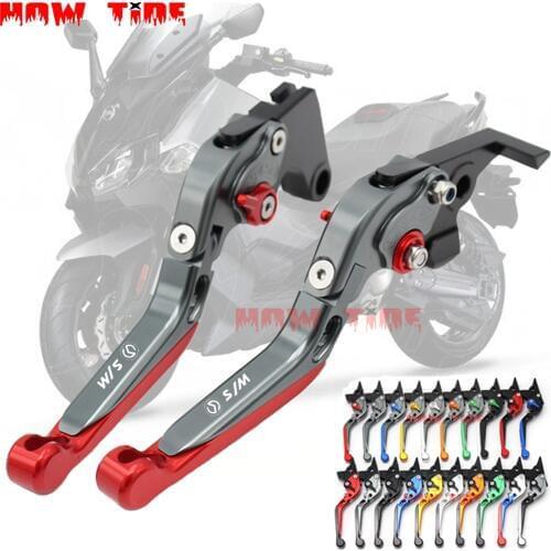 Folding retractable left and right brake levers for SYM CRUISYM 300 2017-2018 2019