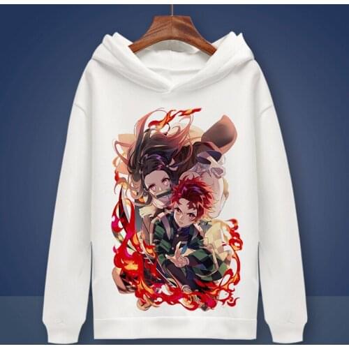 Demon Slayer Cosplay Hoodie Kimetsu no Yaiba Kamado Tanjirou Cartoon Print Hoodies Winter Autumn Fleece Sweatshirts Pullover