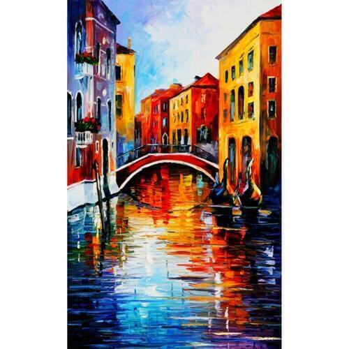 Venice Landscape 5D DIY Diamond Painting Full Round Cross Stitch Embroidery Mosaic Art Pictures by Numbers Rhinestones Stickers