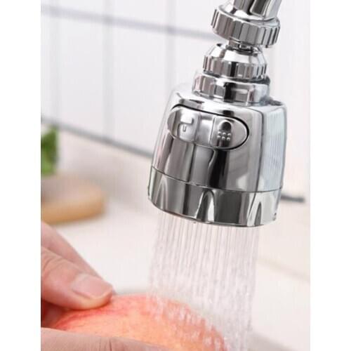 360 Rotatable Bent Water Saving Tap Aerator Diffuser Faucet Nozzle Filter Water Swivel Head Kitchen Faucet Adapter Bubbler