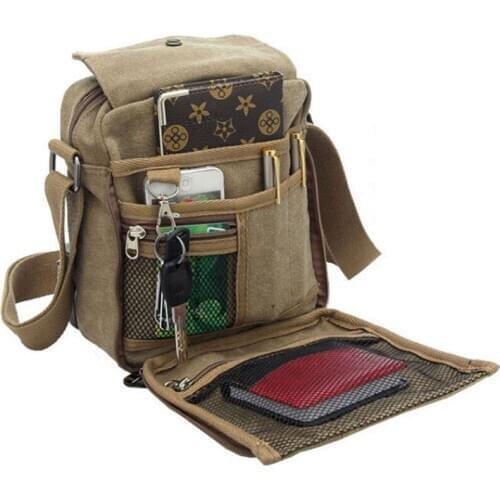 High Quality Men Canvas Bag Casual Travel Mens Crossbody Bag Luxury Men Messenger Bags