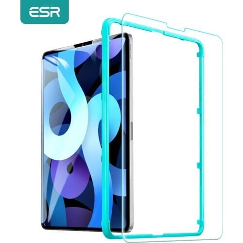 ESR 1PC Tempered Glass for 2020 iPad Air 4/iPad 8th/iPad Pro 11 12.9 Anti Blue-ray HD Screen Protector for iPad Pro 2020 Glass