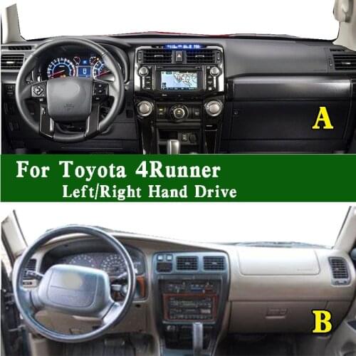 Fits Toyota 4Runner N28 TRD Pro N18 Suede Leather Dashmat Dashboard Cover Pad Dash Mat Carpet Left Right Hand Drive Ornaments