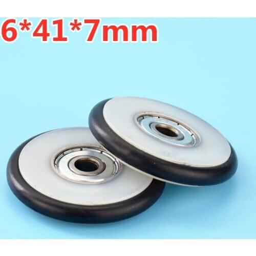 1PC 6*41*7mm Buna-N Rubber O Rubber Ring 626 Bearing Moving Pulley Rubber Roller Mute Elasticity
