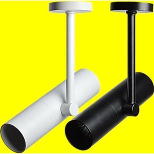 10pcs LED Track Lighting 12W 15W COB Rail Lamps for Home Commercial Retail Spotlight Modern Design Black White AC90-240V ONDENN