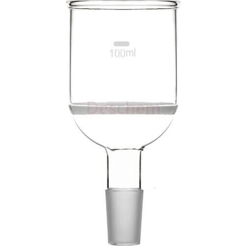 100ml,24/40,Glass Buchner Funnel,3# Coarse Filter,Ground Joint,Lab Glassware