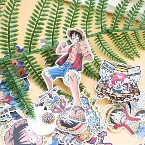 22pcs Creative kawaii Self-made One Piece Stickers/ phone Stickers /Decorative Sticker /DIY Craft Photo Albums/Waterproof