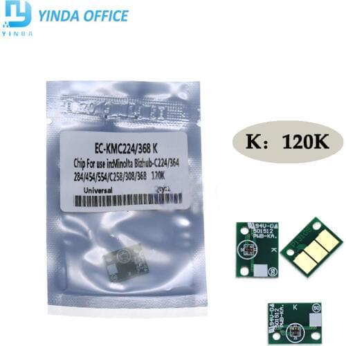 40pcs C224 drum chips for Konica Minolta Bizhub C224 C364 C284 C454 C554 C7822 C7828 DR512 Drum Unit Cartridge reset chip