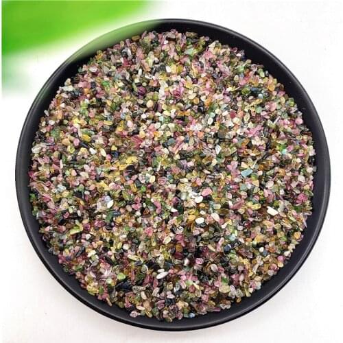 50g 1-3mm Natural Tourmaline Stone Crystal Gravel Specimen Home Decor For Aquarium Decor Healing Energy Stone