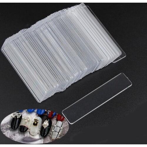50pcs Nail art display strips nail transparent show board display stand accessories manicure tools