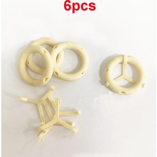 6PCS Resin Assembly Model Lifebuoy Ring Diameter 30mm Life Buoy with Bracket DIY Decoration Parts for RC Simulation Boat Ship