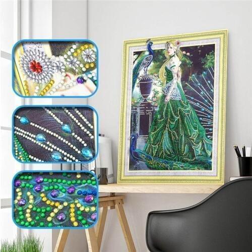 Special shape diamond painting DIY 5D part diamond cross stitch set girl crystal rhinestone series diamond embroidery