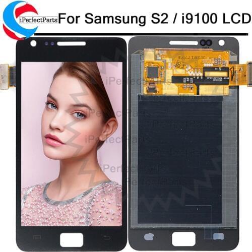 AMOLED 4.3" For Samsung Galaxy SII S2 i9100 GT-i9100 LCD Display Touch Screen Digitizer Assembly Replacement + tools