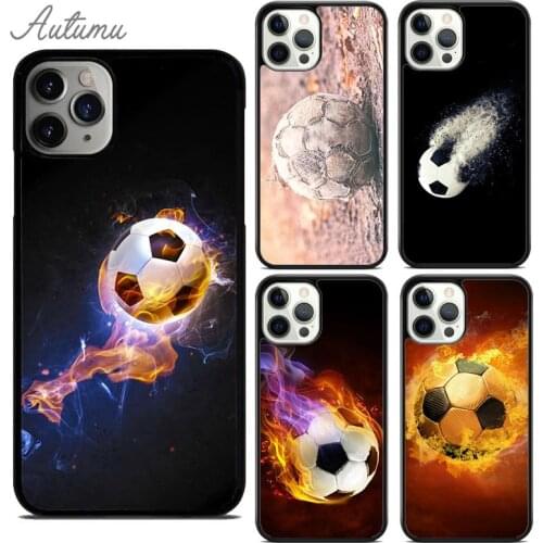 Football Soccer Ball Phone Case for iPhone 11 12 Pro Max mini X XR XS SE 2020 5 6S 7 8 Plus Samsung Galaxy S8 S9 S10 Cover shell