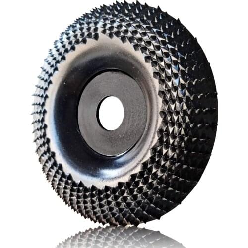 Grinder Wheel Disc 4 Inch Wood Shaping Wheel, Wood Grinding Shaping Disk for Angle Grinders with 5/8" Arbor