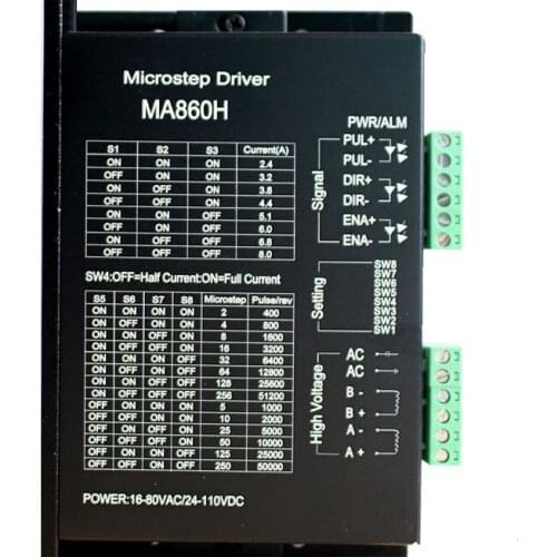 High-voltage 86 110 stepper motor driver AC-DC common replace MA860H drive