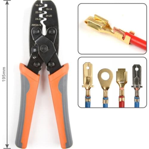 IWS-1424A Open Barrel Terminal Crimper Plier Tool for Molex Style Terminal Hand Tool Pile New Cutting