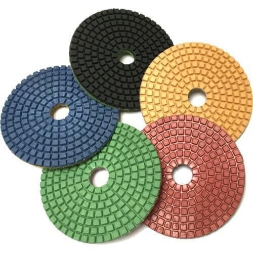 HT 10 pcs/lot 4Inch/100MM Wet Polishing Pads/Granite polishing Pads /diamond Polishing Pad For Marble Diamond Tools