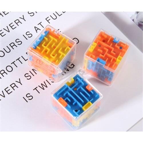 3 Colors Puzzle Maze Toy Brain Game Challenge Fidget Toys Balance Educational Toys Keychain Kids Toys Gift