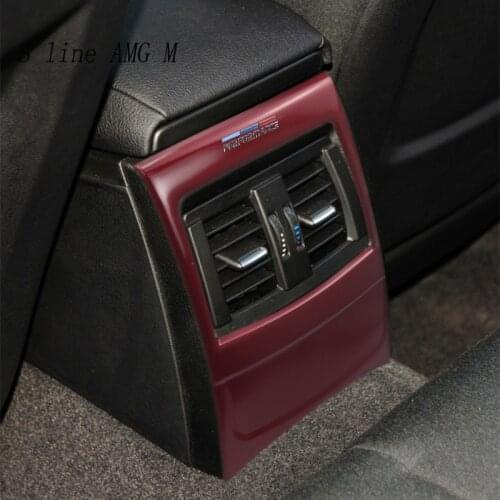 Car Interior For BMW F20 F21 1 Series Rear Outlet Frame Trim Covers Air Conditioning Vent Stickers For M Performance Accessories