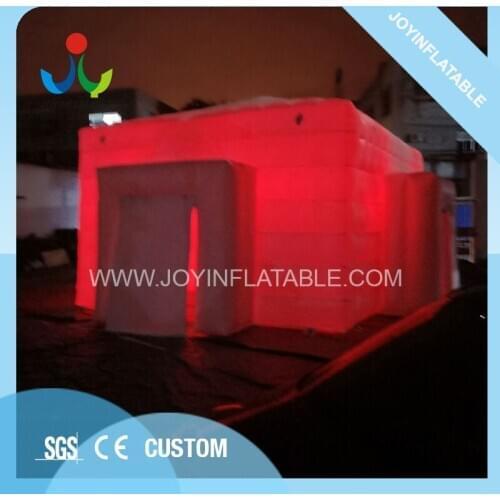 Joyinflatable The Latest Led Lawn Inflatable Cube Party Tent Structure