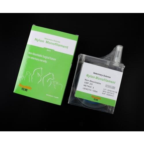 Cassette Suture Nylon Silk USP 100m Sterile Surgical Non-Absorable