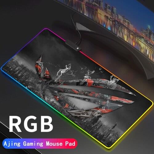 Republic of Gamers RGB Asus Accessories Led Mouse Pad ROG Gaming Mats Gamer Backlit Mausepad Large Mouse Mat Desk Support DIY