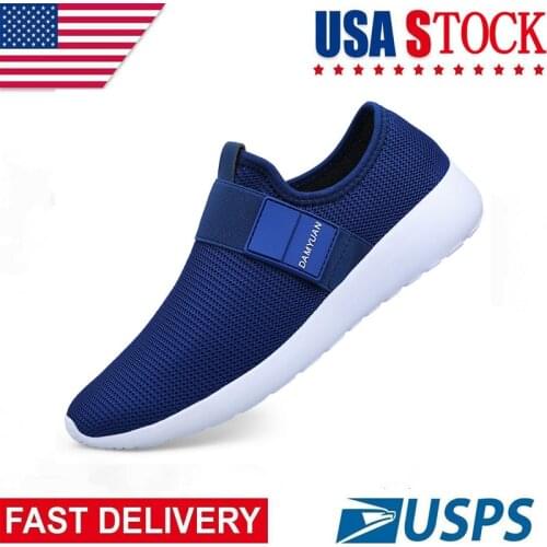 Damyuan USPS 2020 Men Breathable Sneakers Spring Lightweight Zapatillas Hombre Casual Non-slip Running Shoes Shoes Size 39-46