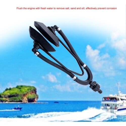 L41A All Purpose Dual Feed Motor Flusher Kit Rectangular Boat Marine Motor Flush Kit Outboard Engine Flushing Tool