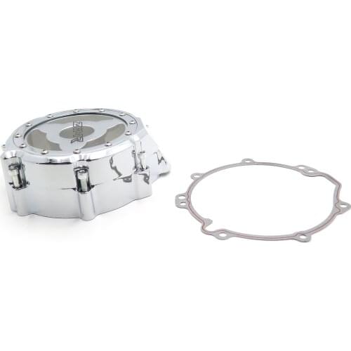Left Engine Stator Cover See Through Chrome For Kawasaki 2006-2014 Zx14R Zzr1400 Aftermarket Free Shipping Motorcycle Part 06-14