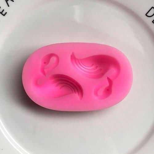 Mini Flamingo Silicone mold Baking cake mold Chocolate QQ Sugar Mould