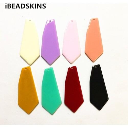 New arrival! 45x19mm 100pcs/lot acrylic cone-shape charms for stud earrings/earrings accessories/Earring parts DIY(As shown)