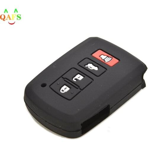 2019 New Silicone Case Cover For Toyota Camry RAV4 Avalon Remote Smart Key 4 Button Black