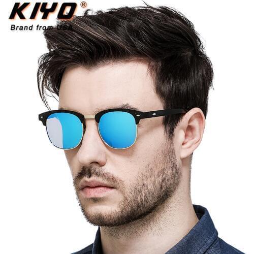 KIYO Brand 2020 New Women Men Square Polarized Sunglasses Aluminum and Magnesium Classic Sun Glasses UV400 Driving Eyewear 3016