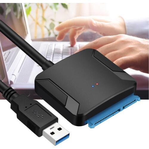 Portable SATA to USB 3.0 Convert Adapter Cable with Plug For 2.5/3.5inch HDD Hard Drive SATA III(5Gbps)/II(3Gbps)/I(1.5Gbps)