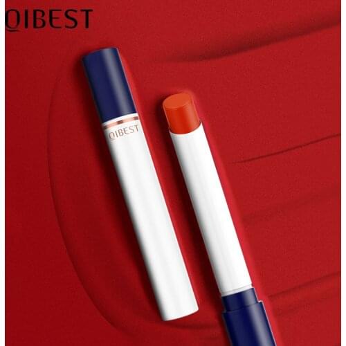 QIBEST 3 Pieces/Set Smoke Pipe Lipstick Set Waterproof Velvet Matte Mist Lip Stick Pigment Makeup Cosmetics Make Up