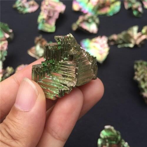 Rare 20g natural stones and minerals bismuth ore tumbled stones raw gemstones specimens for home decoration