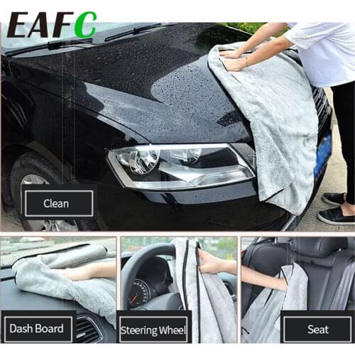 Super Absorbent Car Wash Microfiber Towel Car Cleaning Drying Cloth Large Size 60X40cm Hemming Car Care Cloth Detailing Towel