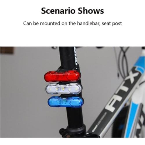 LED Bicycle Rear Lights 360 Adjustable USB Charging Mountain Bike Cycling Light Outdoor Riding Warning Lamp Bike Accessories