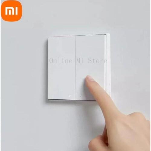 Original Xiaomi Aqara Smart Switch D1 Remote Control ZiGBee wifi Wireless Key D1 work For Mijia APP