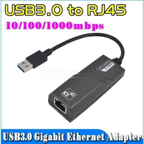 USB3.0 to RJ45 External Network Card LAN Adapter USB 3.0 10/100/1000Mbps Gigabit Ethernet for windows XP Vista 7 8 for Mac OS