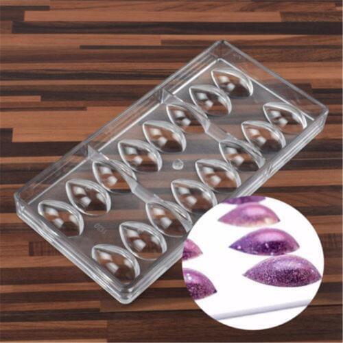 High Quality Water Drop Clear Chocolate Mold Candy Jelly Mould Tray Pastry Tool Polycarbonate