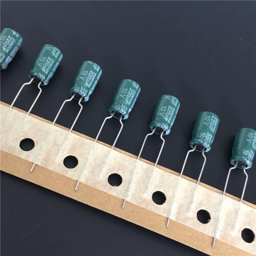 10pcs 220uF 10V SUNCON(SANYO) CZ Series 6.3x11mm 10V220uF Aluminum Electrolytic capacitor